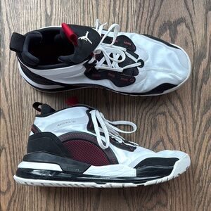 Nike Jordan Aerospace 720 Sneakers - White, Black, Gym Red